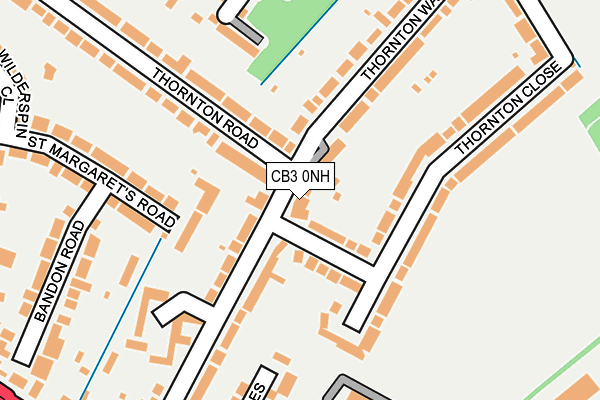 CB3 0NH map - OS OpenMap – Local (Ordnance Survey)