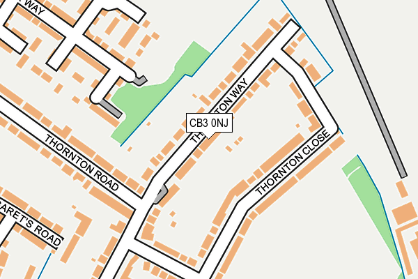 CB3 0NJ map - OS OpenMap – Local (Ordnance Survey)