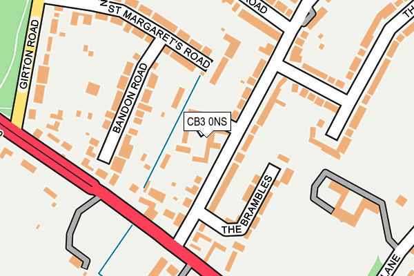 CB3 0NS map - OS OpenMap – Local (Ordnance Survey)