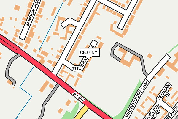 CB3 0NY map - OS OpenMap – Local (Ordnance Survey)