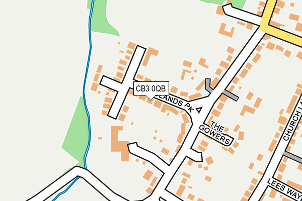 CB3 0QB map - OS OpenMap – Local (Ordnance Survey)