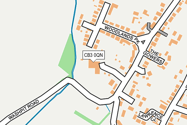 CB3 0QN map - OS OpenMap – Local (Ordnance Survey)