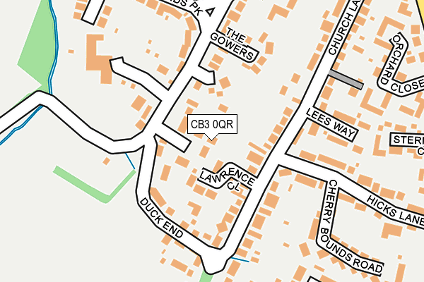 CB3 0QR map - OS OpenMap – Local (Ordnance Survey)