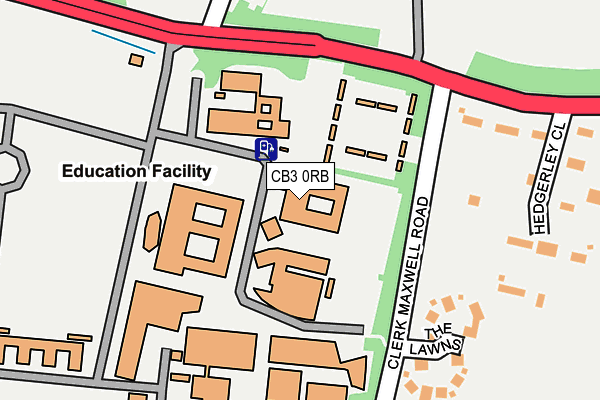 CB3 0RB map - OS OpenMap – Local (Ordnance Survey)
