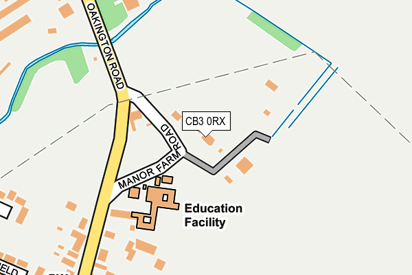 CB3 0RX map - OS OpenMap – Local (Ordnance Survey)