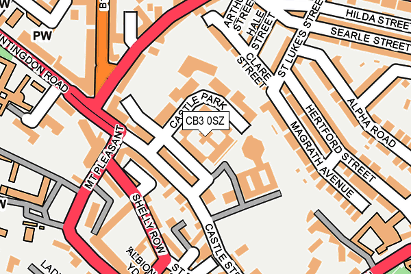 CB3 0SZ map - OS OpenMap – Local (Ordnance Survey)