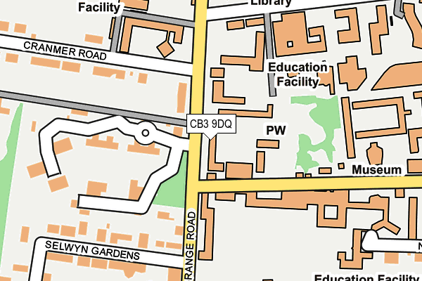 CB3 9DQ map - OS OpenMap – Local (Ordnance Survey)