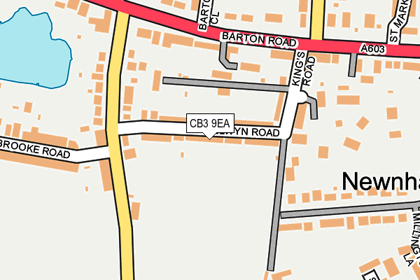 CB3 9EA map - OS OpenMap – Local (Ordnance Survey)