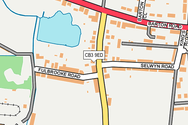 CB3 9ED map - OS OpenMap – Local (Ordnance Survey)