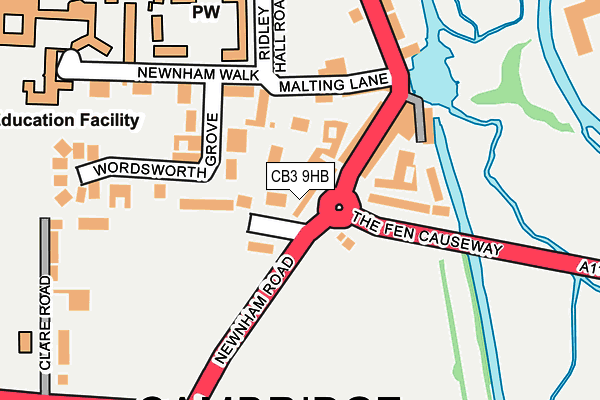 CB3 9HB map - OS OpenMap – Local (Ordnance Survey)