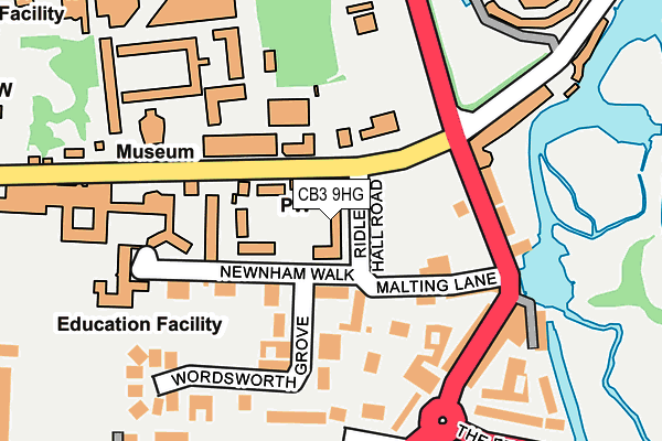 CB3 9HG map - OS OpenMap – Local (Ordnance Survey)