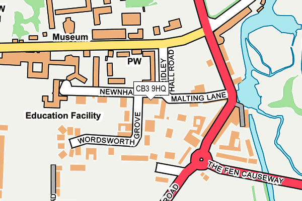 CB3 9HQ map - OS OpenMap – Local (Ordnance Survey)