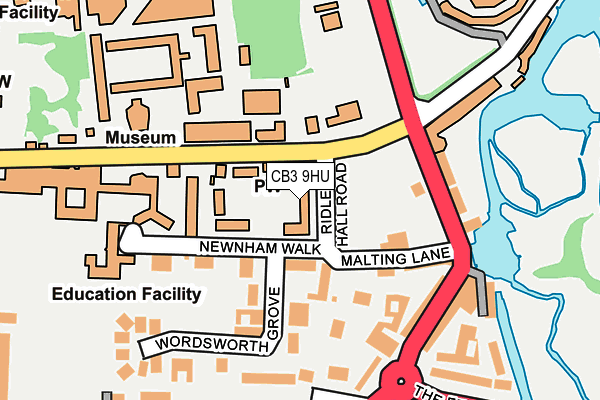 CB3 9HU map - OS OpenMap – Local (Ordnance Survey)