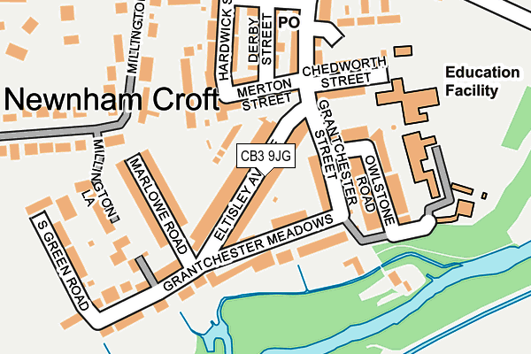 CB3 9JG map - OS OpenMap – Local (Ordnance Survey)