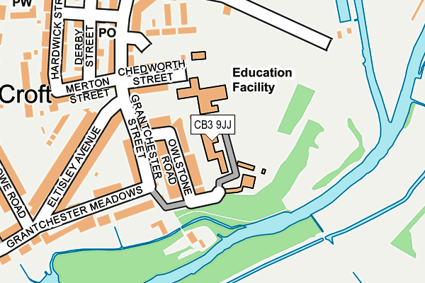 CB3 9JJ map - OS OpenMap – Local (Ordnance Survey)