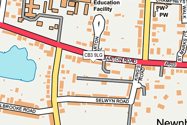 CB3 9LG map - OS OpenMap – Local (Ordnance Survey)