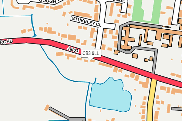 CB3 9LL map - OS OpenMap – Local (Ordnance Survey)