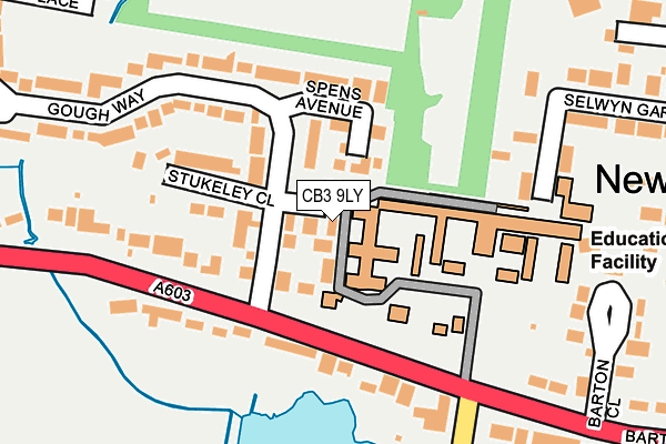 CB3 9LY map - OS OpenMap – Local (Ordnance Survey)