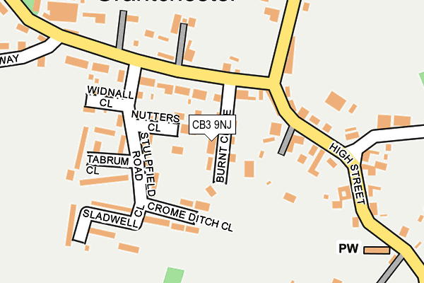 CB3 9NJ map - OS OpenMap – Local (Ordnance Survey)