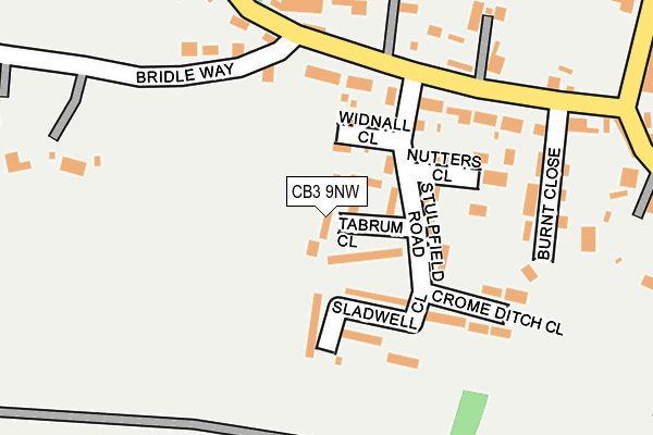 CB3 9NW map - OS OpenMap – Local (Ordnance Survey)