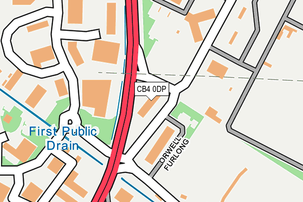 CB4 0DP map - OS OpenMap – Local (Ordnance Survey)