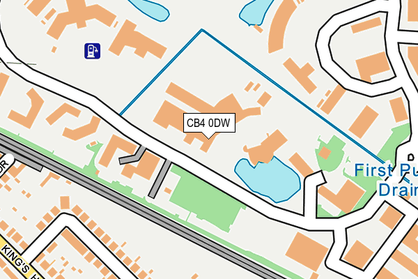 CB4 0DW map - OS OpenMap – Local (Ordnance Survey)