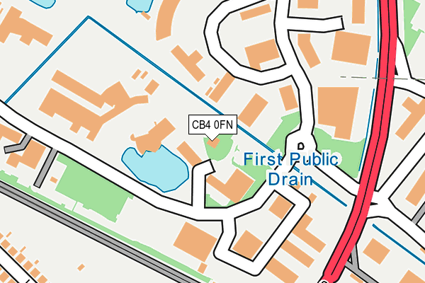 CB4 0FN map - OS OpenMap – Local (Ordnance Survey)
