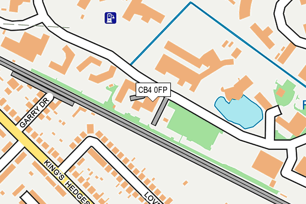 CB4 0FP map - OS OpenMap – Local (Ordnance Survey)