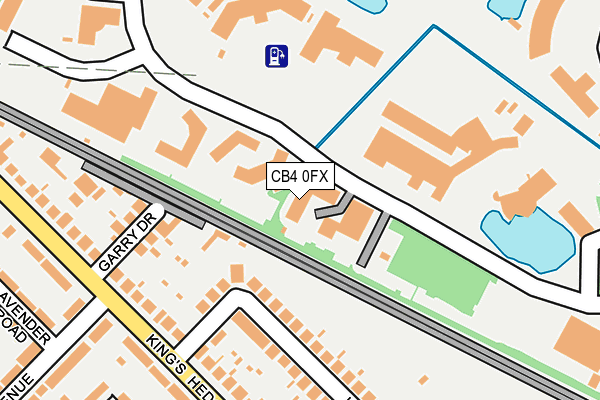 CB4 0FX map - OS OpenMap – Local (Ordnance Survey)