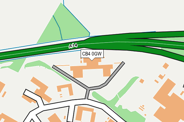 CB4 0GW map - OS OpenMap – Local (Ordnance Survey)