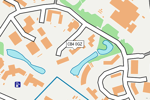 CB4 0GZ map - OS OpenMap – Local (Ordnance Survey)