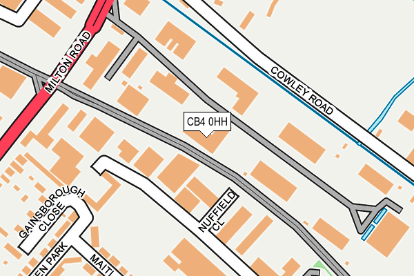 CB4 0HH map - OS OpenMap – Local (Ordnance Survey)