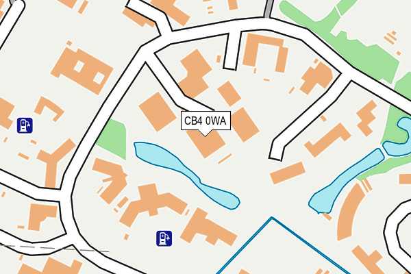 CB4 0WA map - OS OpenMap – Local (Ordnance Survey)