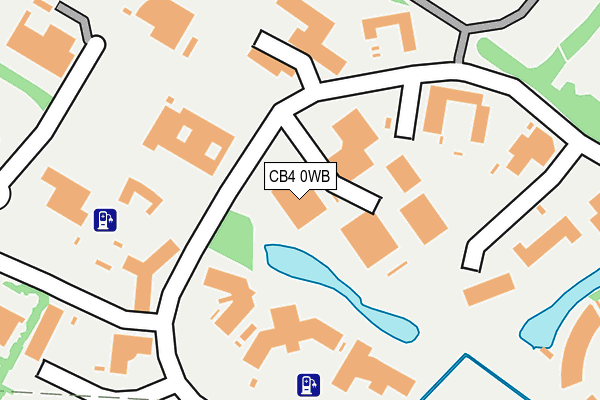 CB4 0WB map - OS OpenMap – Local (Ordnance Survey)