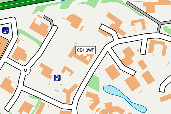 CB4 0WF map - OS OpenMap – Local (Ordnance Survey)