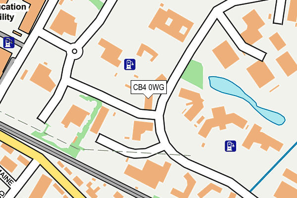 CB4 0WG map - OS OpenMap – Local (Ordnance Survey)