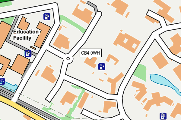 CB4 0WH map - OS OpenMap – Local (Ordnance Survey)