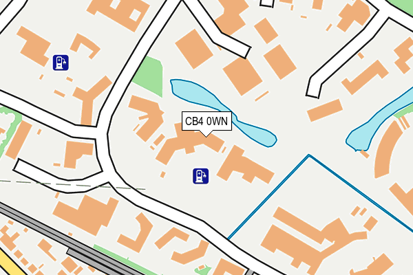 CB4 0WN map - OS OpenMap – Local (Ordnance Survey)