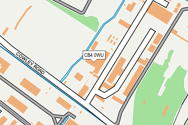CB4 0WU map - OS OpenMap – Local (Ordnance Survey)