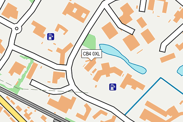 CB4 0XL map - OS OpenMap – Local (Ordnance Survey)