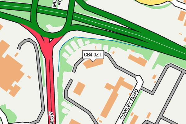 CB4 0ZT map - OS OpenMap – Local (Ordnance Survey)