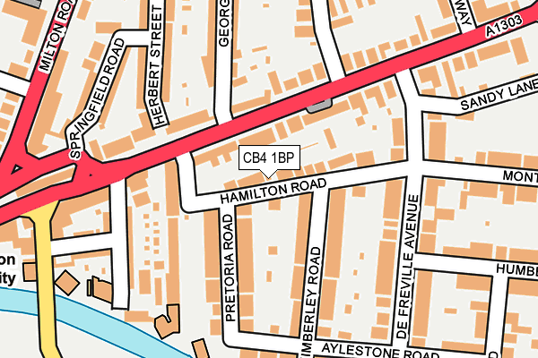 CB4 1BP map - OS OpenMap – Local (Ordnance Survey)