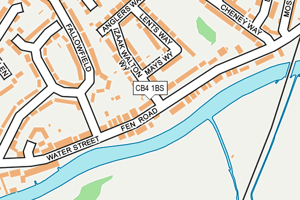 CB4 1BS map - OS OpenMap – Local (Ordnance Survey)