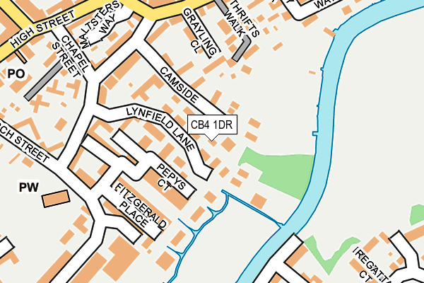 CB4 1DR map - OS OpenMap – Local (Ordnance Survey)