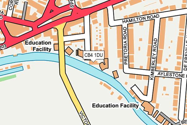 CB4 1DU map - OS OpenMap – Local (Ordnance Survey)