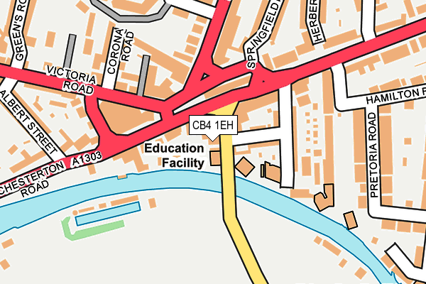 CB4 1EH map - OS OpenMap – Local (Ordnance Survey)