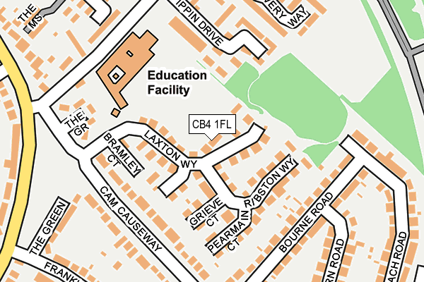 CB4 1FL map - OS OpenMap – Local (Ordnance Survey)