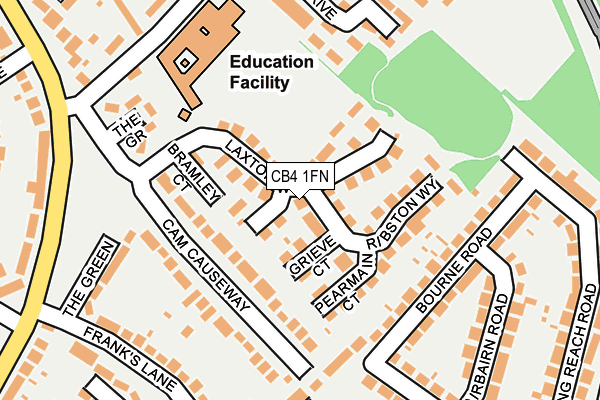 CB4 1FN map - OS OpenMap – Local (Ordnance Survey)