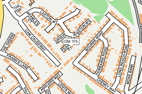 CB4 1FS map - OS OpenMap – Local (Ordnance Survey)
