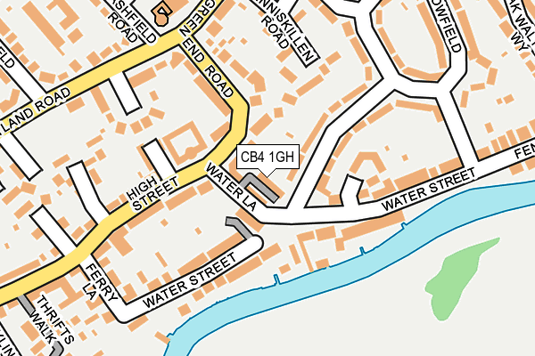 CB4 1GH map - OS OpenMap – Local (Ordnance Survey)